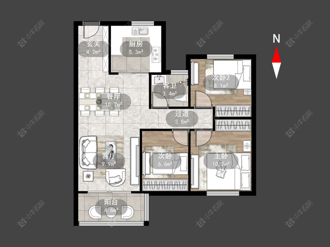 常州梅亭佳园在售二手房源户型图_小牛看房