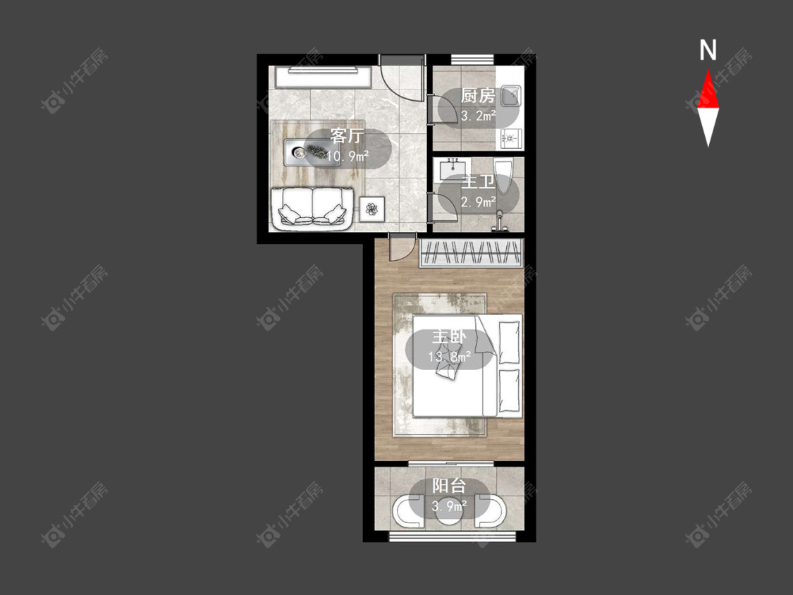 常州勤业一二三村在售二手房源户型图_小牛看房