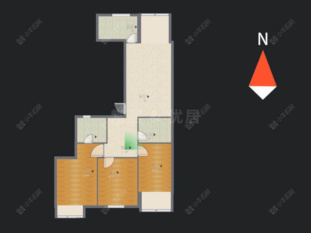 常州紫金城南区在售二手房源户型图_小牛看房