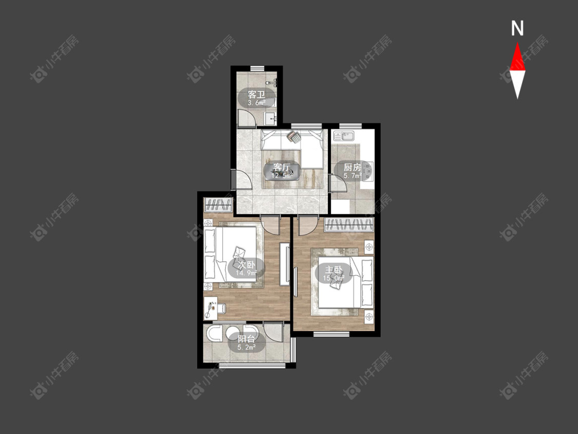 常州翠竹新村南区在售二手房房源户型图_小牛看房