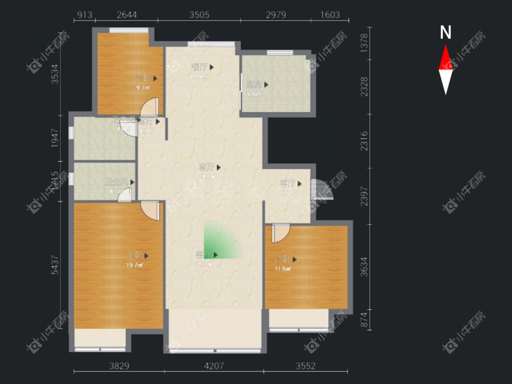 常州中海锦珑湾在租房源室内图_小牛看房