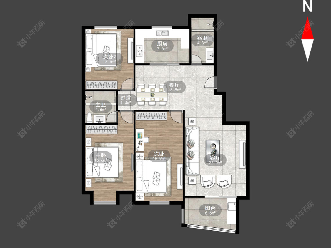 常州名桂坊在售二手房源户型图_小牛看房