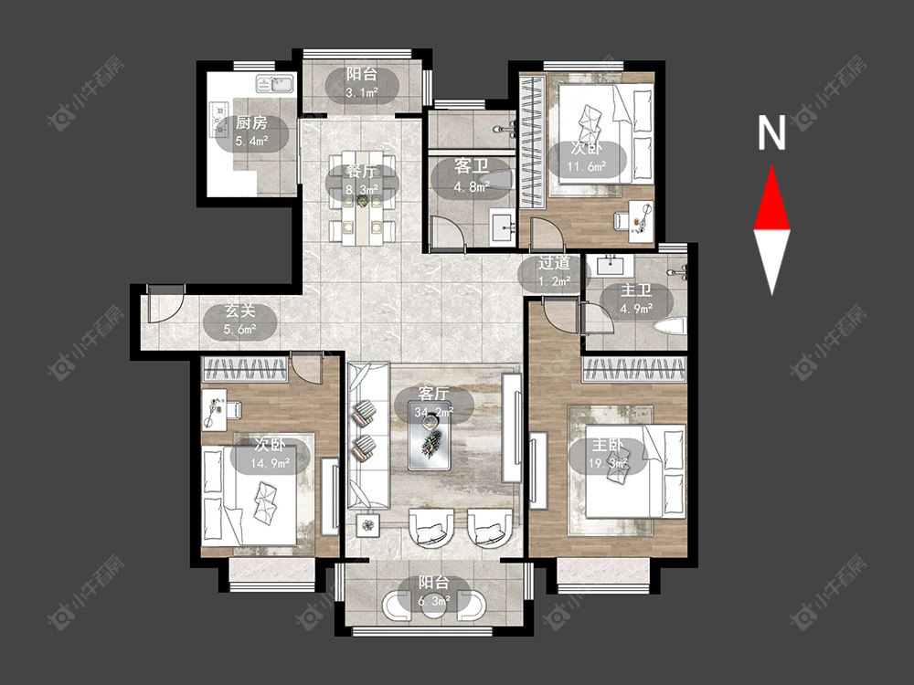 丰乐公寓北区房源户型图 常州丰乐公寓北区在售二手房源户型图_小牛看房