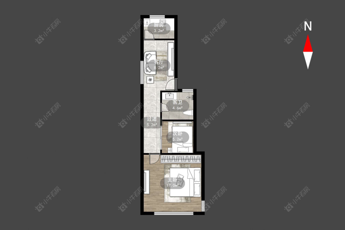 常州中凉新村七期在售二手房源户型图_小牛看房