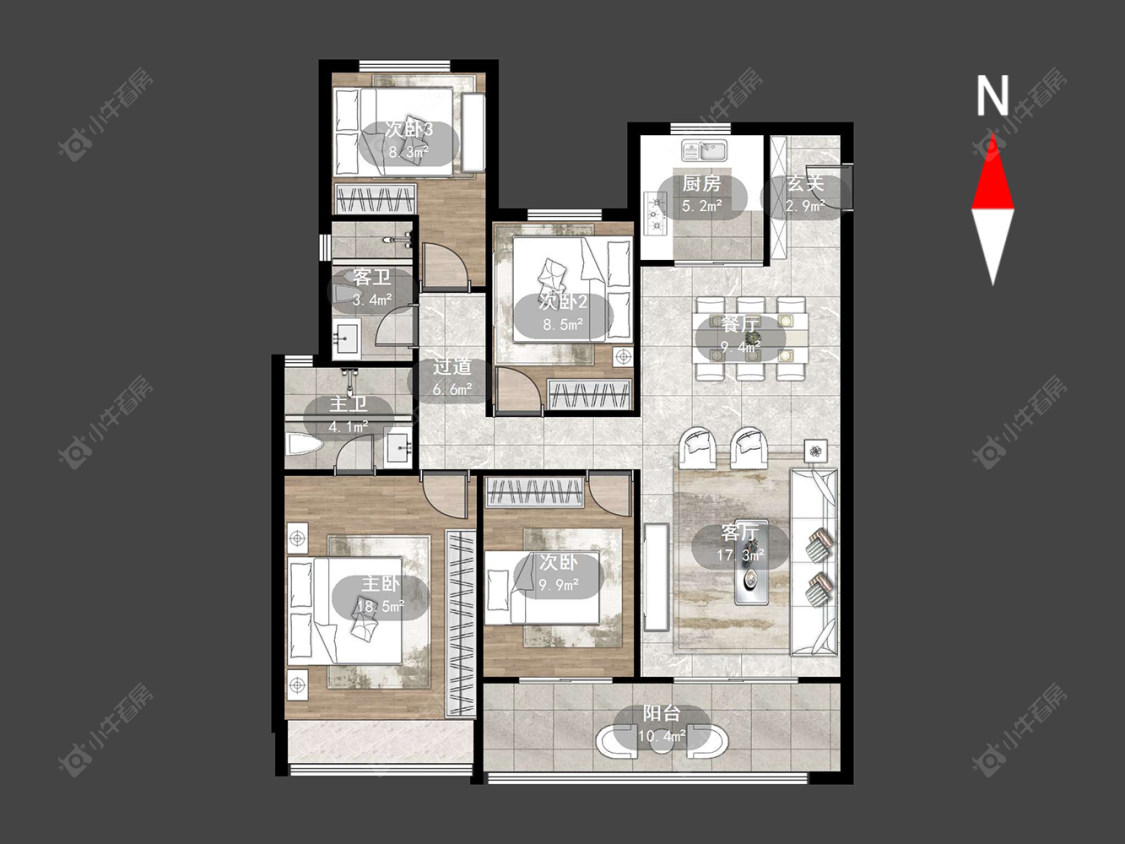 雅居乐熙悦府房源户型图 常州雅居乐熙悦府在售二手房源户型图_小牛看房