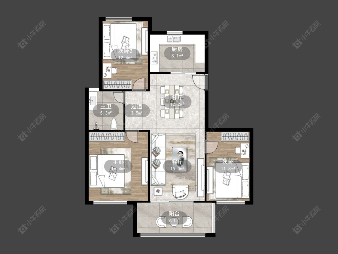 丹阳凤凰郡在售二手房源户型图_小牛看房