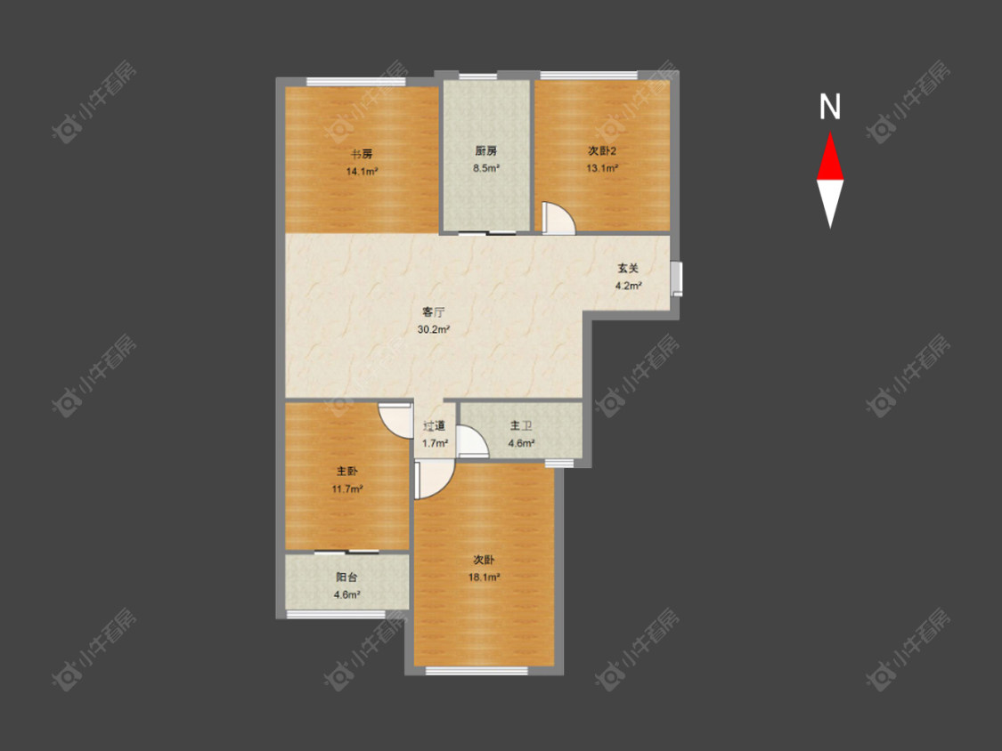 常州蔷薇家园在售二手房源户型图_小牛看房