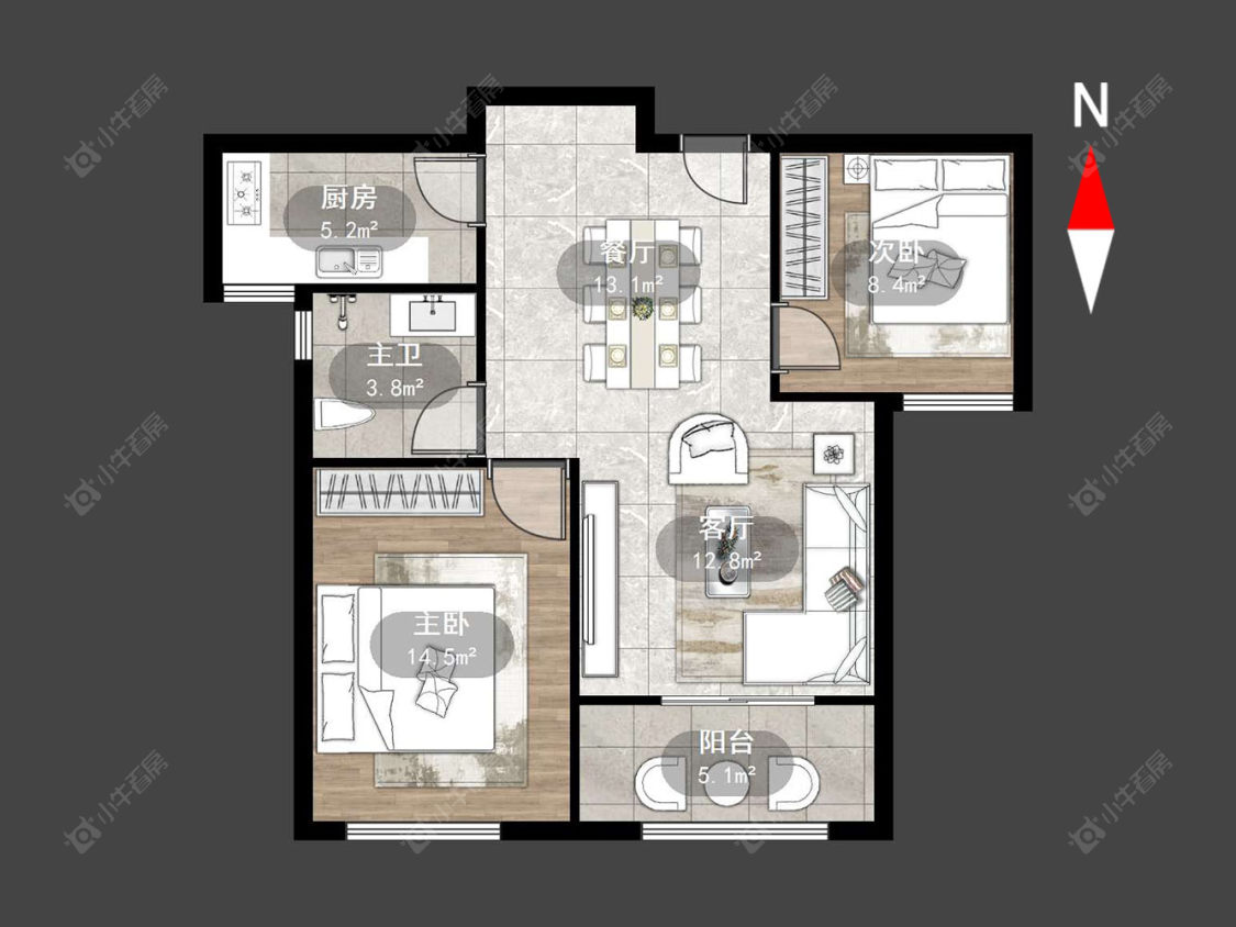 常州紫廷名苑在售二手房源户型图_小牛看房