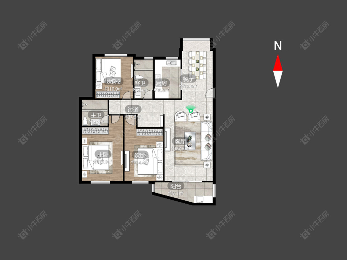 蓝色港湾花园房源户型图 常州蓝色港湾花园在售二手房源户型图_小牛看房