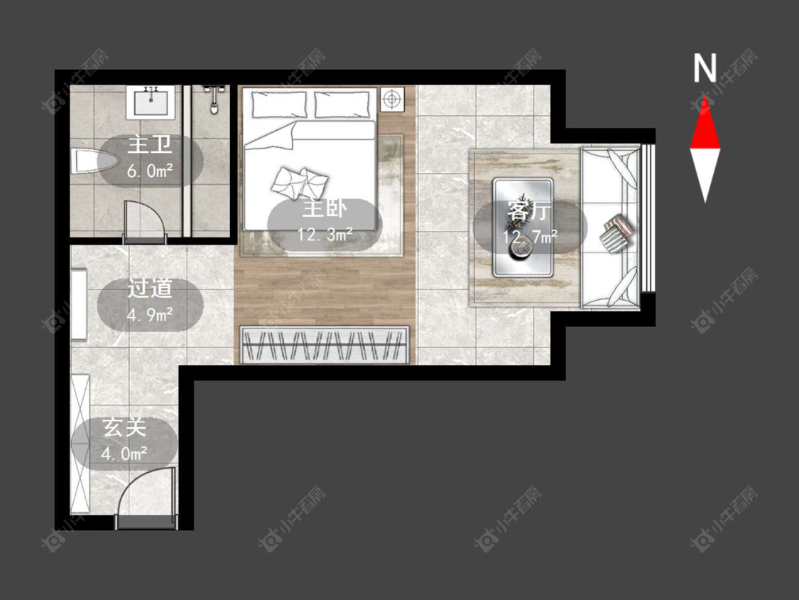 常州荣盛曼哈顿广场在售二手房源户型图_小牛看房