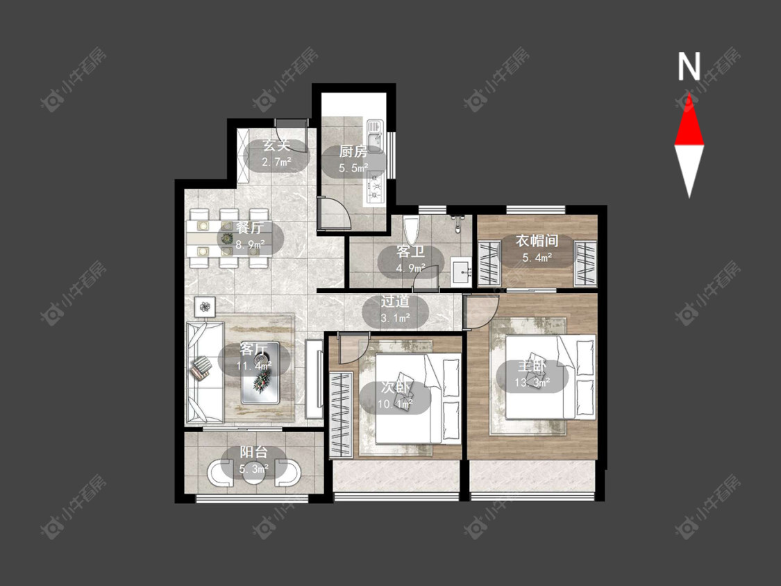 常州龙洲伊都在售二手房源户型图_小牛看房