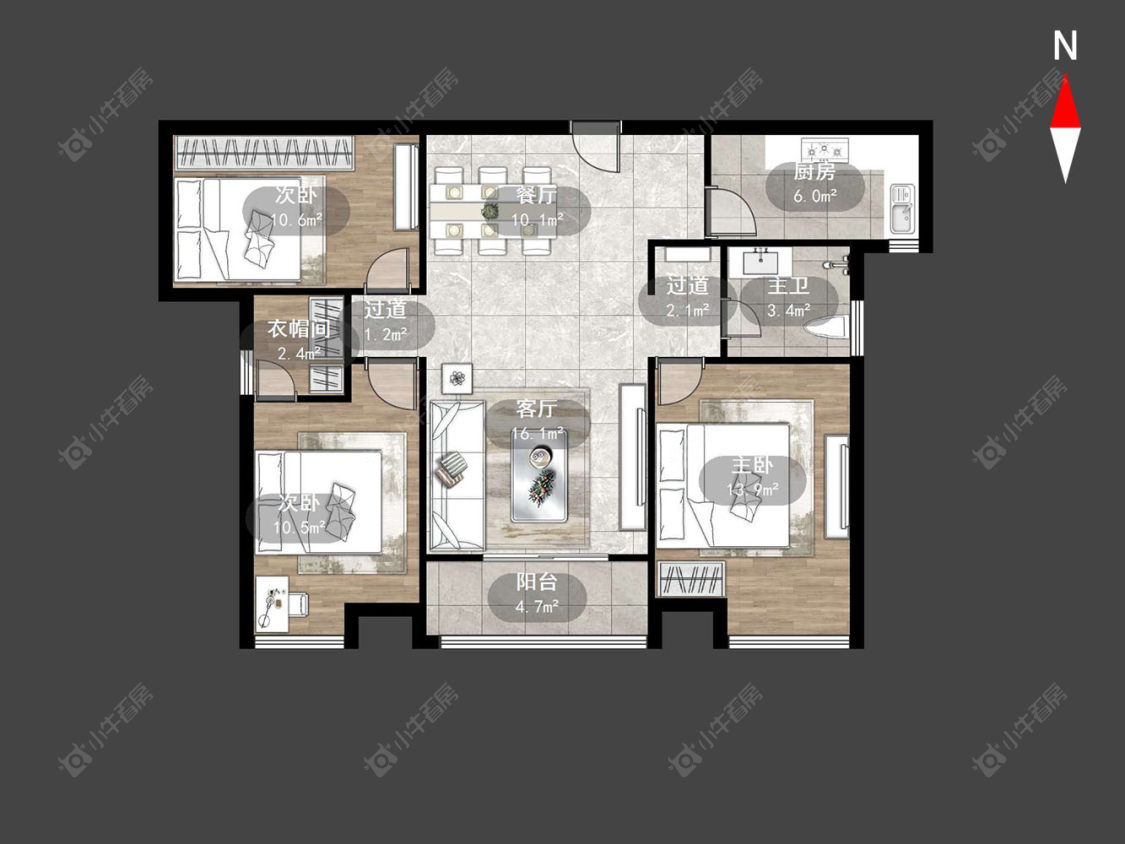 宝龙国际花园一期房源户型图 常州宝龙国际花园一期在售二手房源户型图_小牛看房
