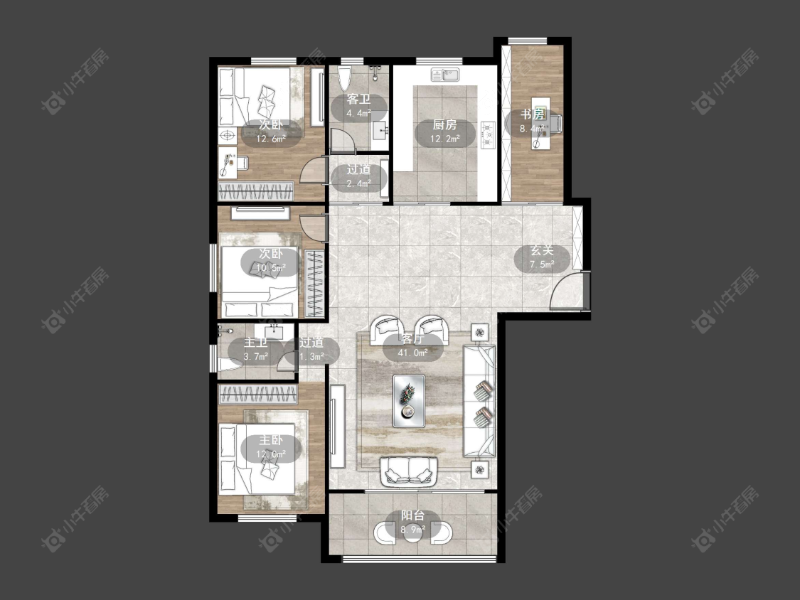 华都翰林府房源户型图 丹阳华都翰林府在售二手房源户型图_小牛看房