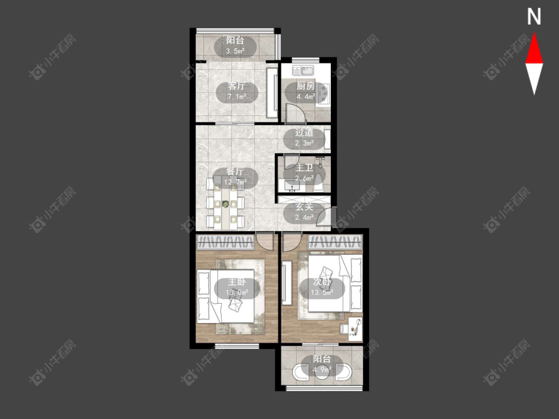 红星新村房源户型图 常州红星新村在售二手房源户型图_小牛看房