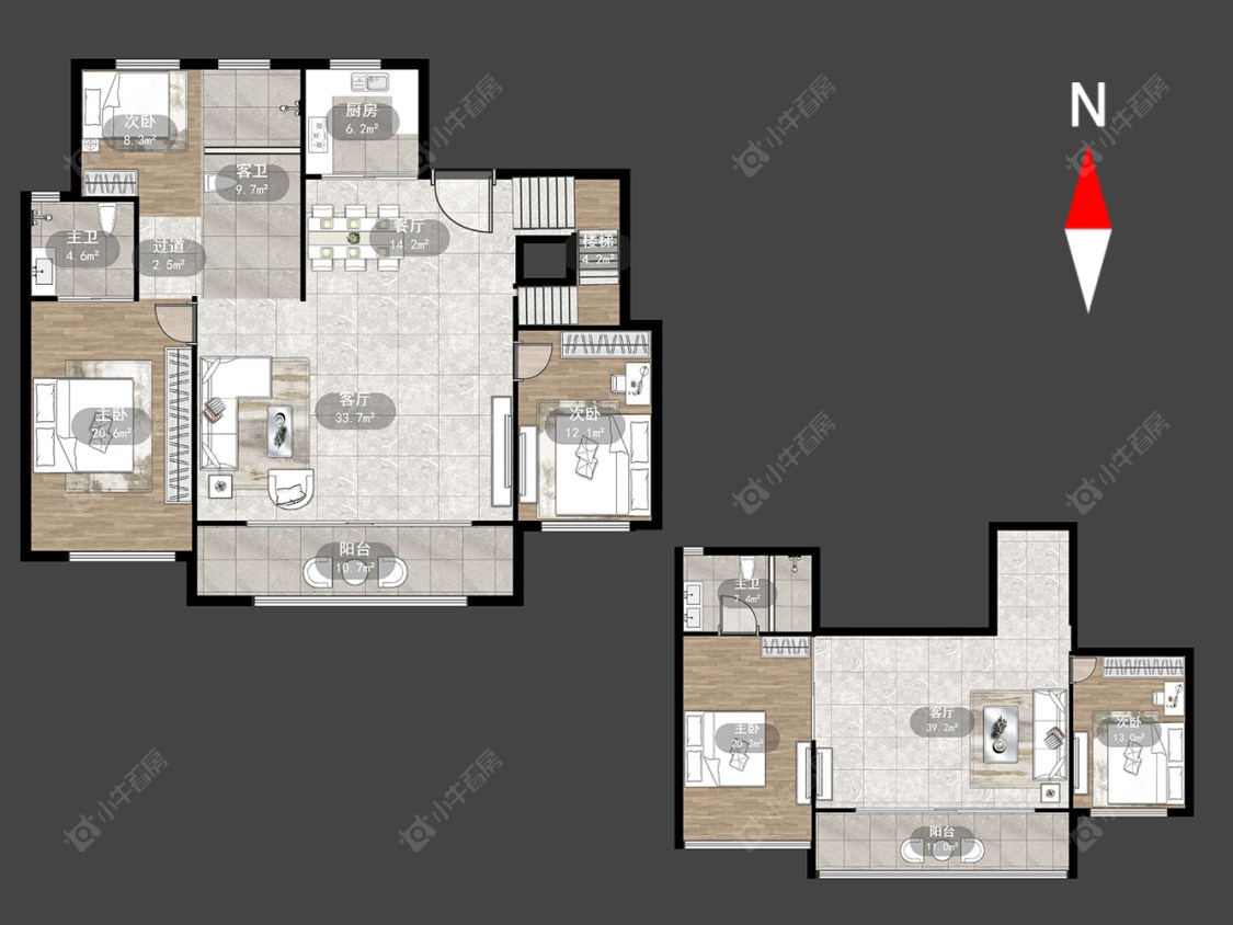 路劲雅居乐国仕九礼房源户型图 常州路劲雅居乐国仕九礼在售二手房源户型图_小牛看房