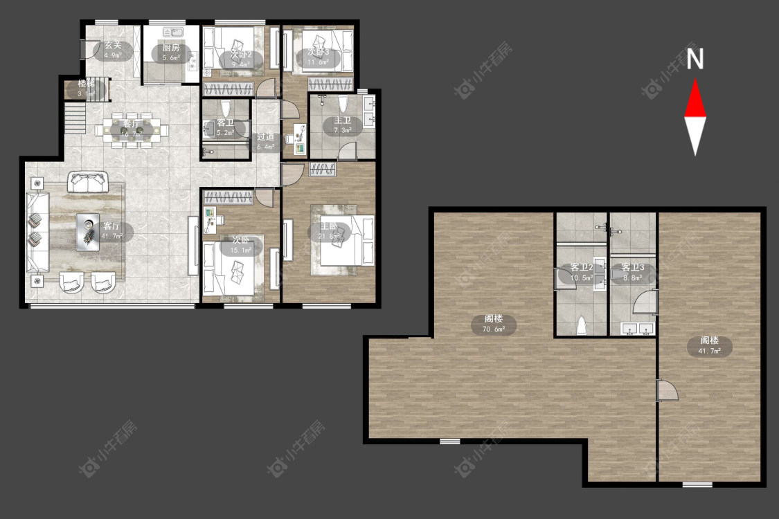常州玉兰广场四期在售二手房源户型图_小牛看房