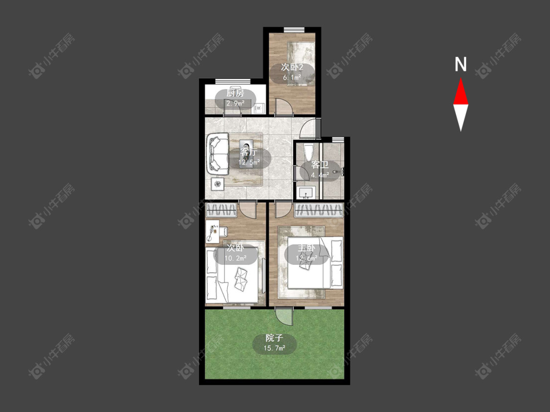 常州红梅东村在售二手房源户型图_小牛看房