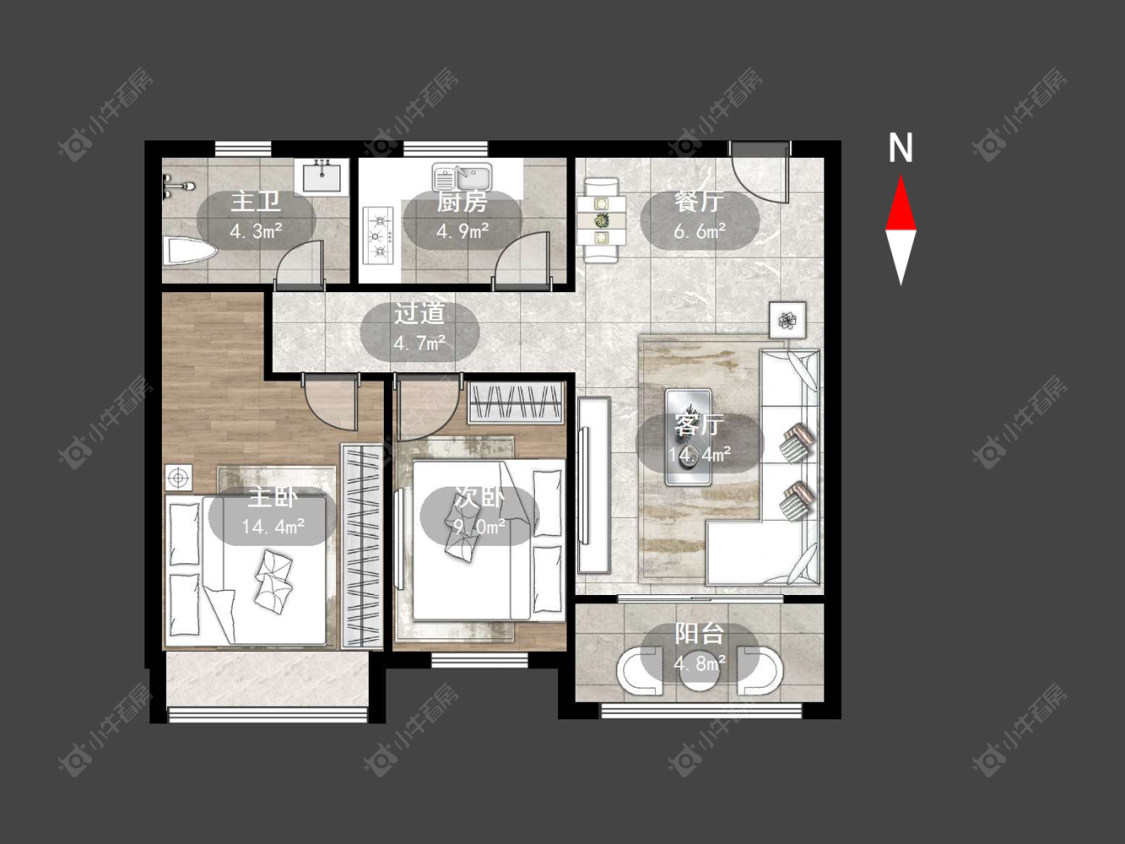 常州百馨西苑五期在售二手房源户型图_小牛看房