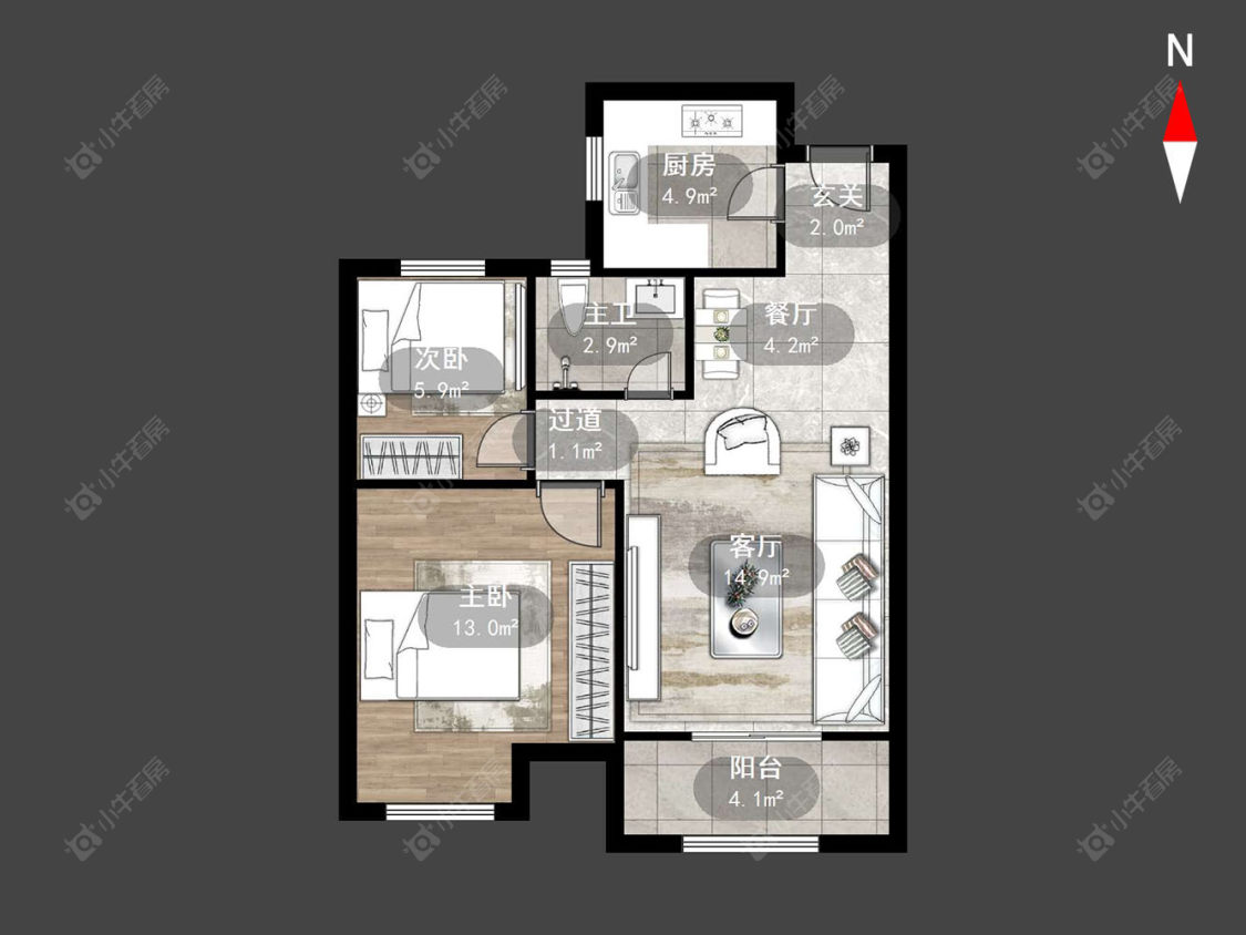 清云澜湾A区房源户型图 常州清云澜湾A区在售二手房源户型图_小牛看房