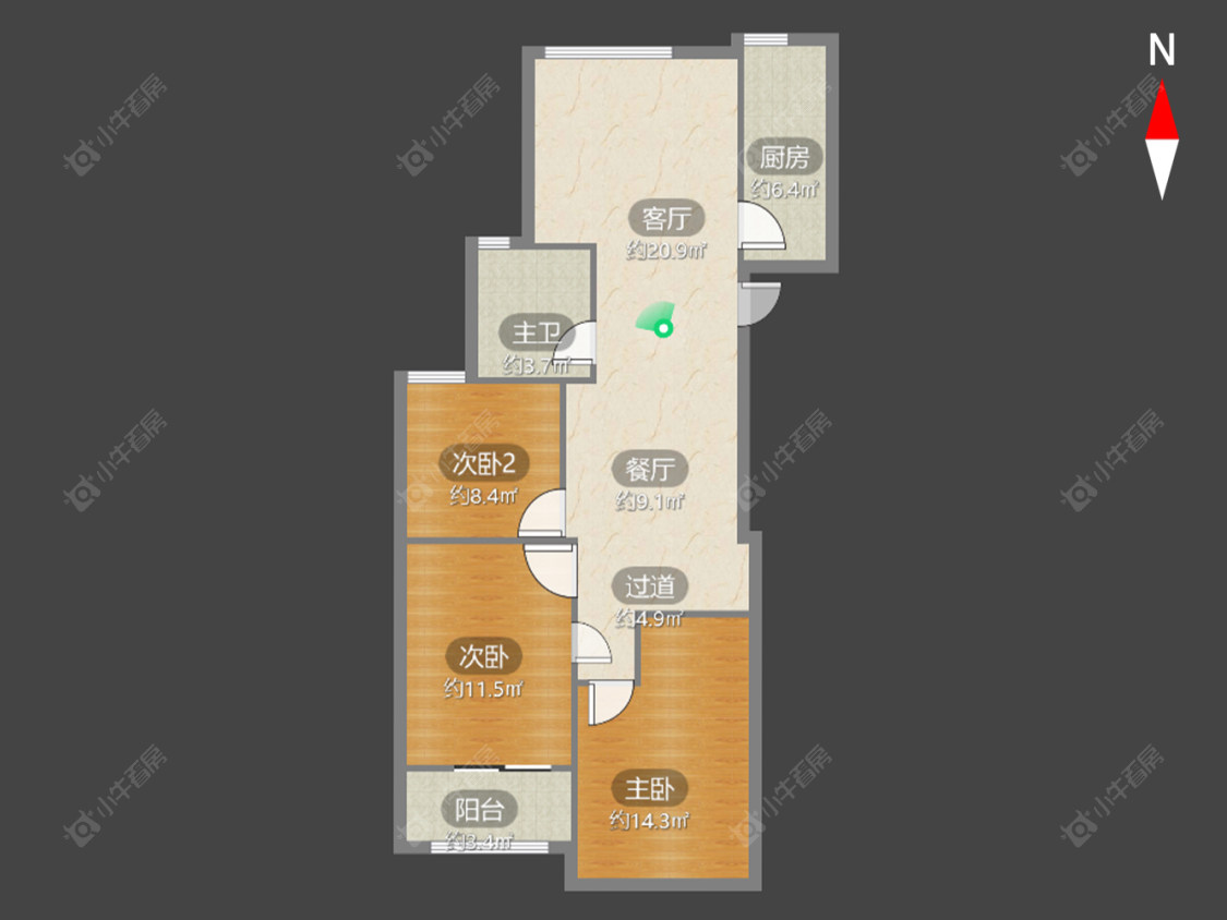 常州常发豪郡在售二手房源户型图_小牛看房