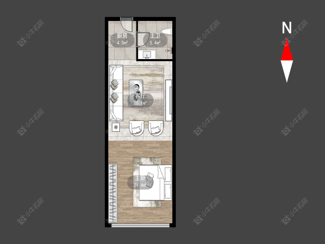 新北万达广场房源户型图 常州新北万达广场在售二手房源户型图_小牛看房