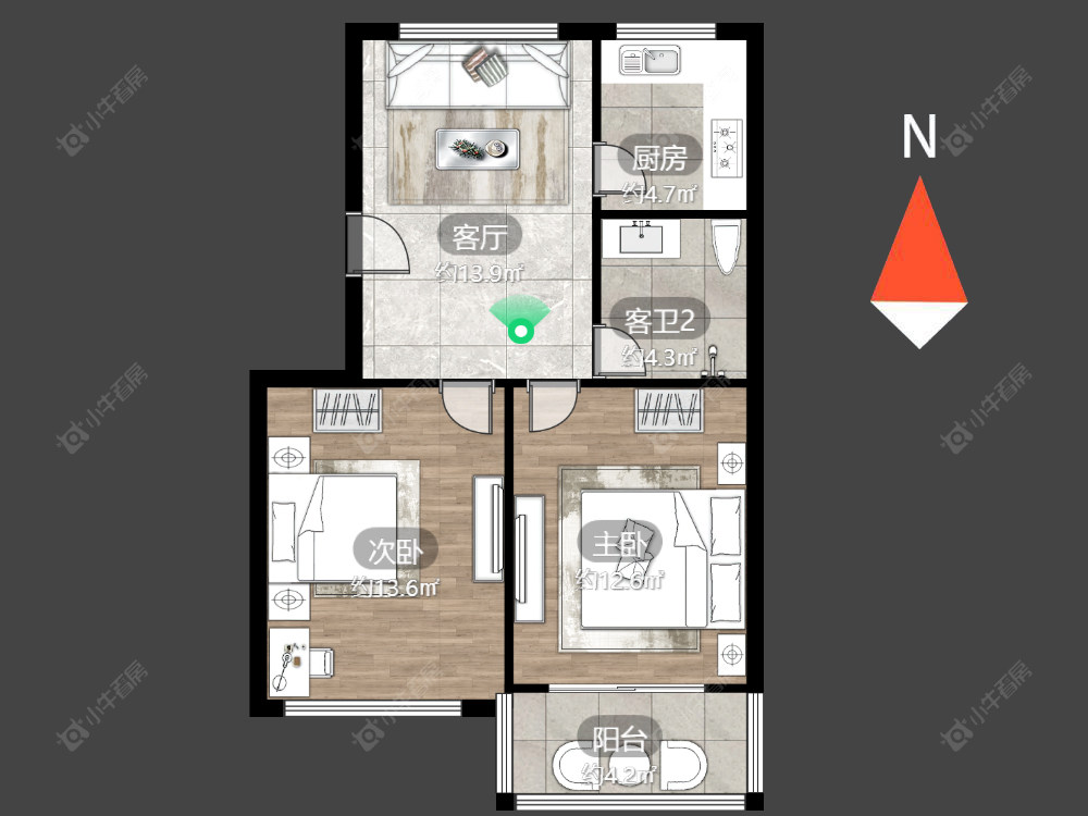 花东三村房源户型图 常州花东三村在售二手房源户型图_小牛看房