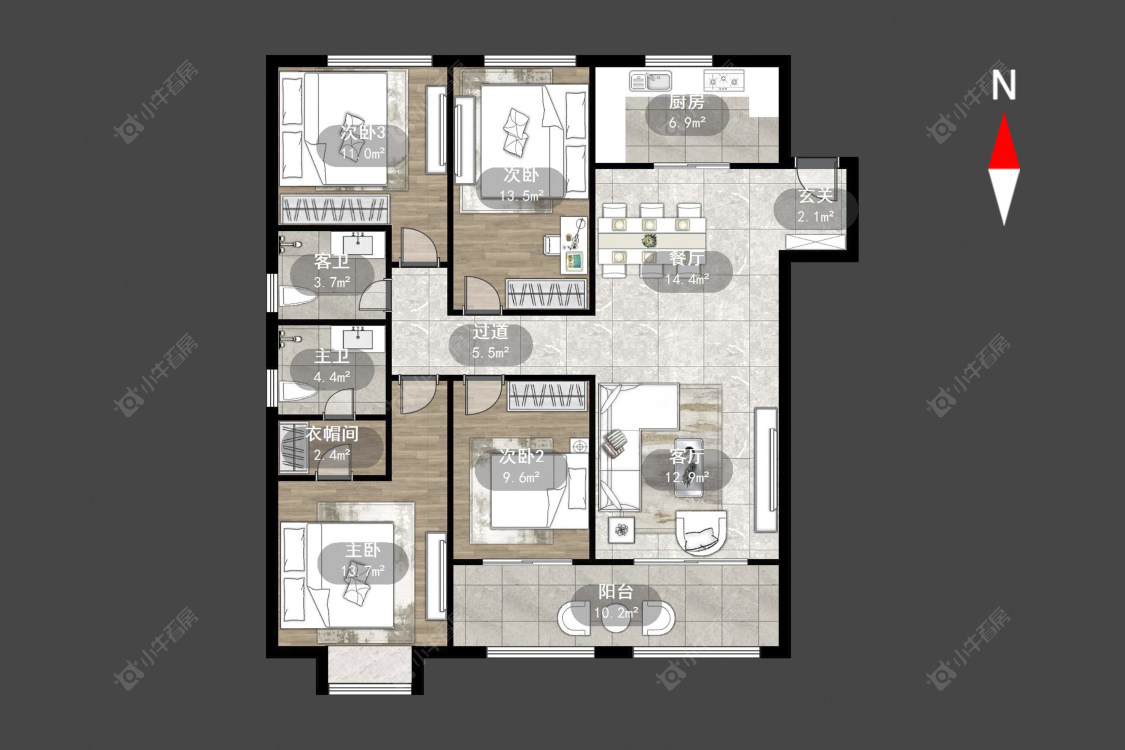 常州弘阳燕澜风华三区在售二手房源户型图_小牛看房