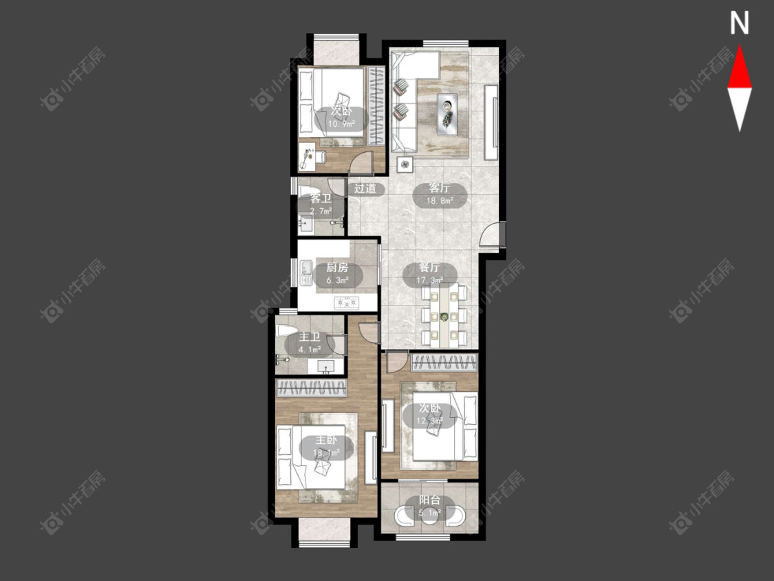 凯悦中心房源户型图 常州凯悦中心在售二手房源户型图_小牛看房