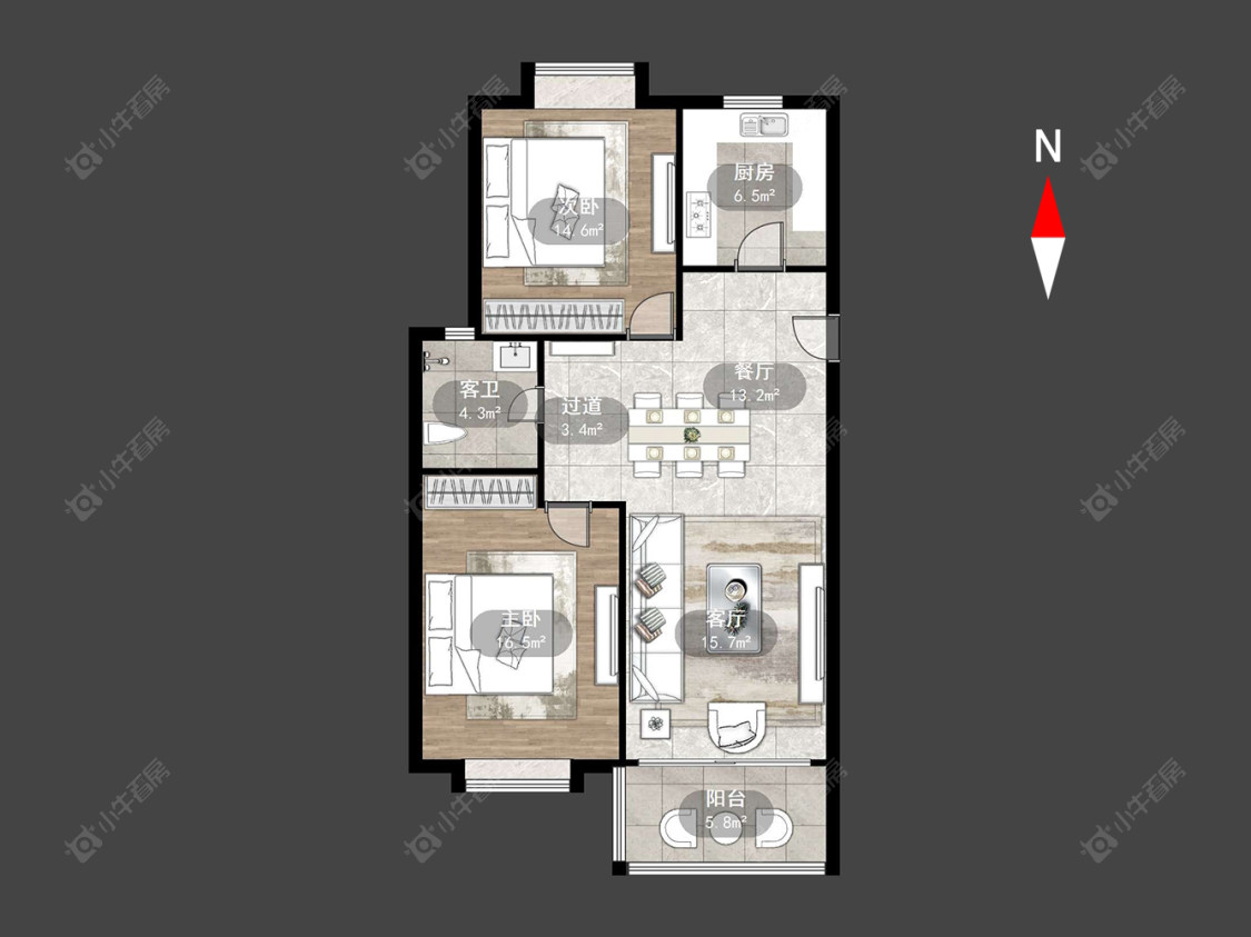 常州润德半岛在售二手房源户型图_小牛看房
