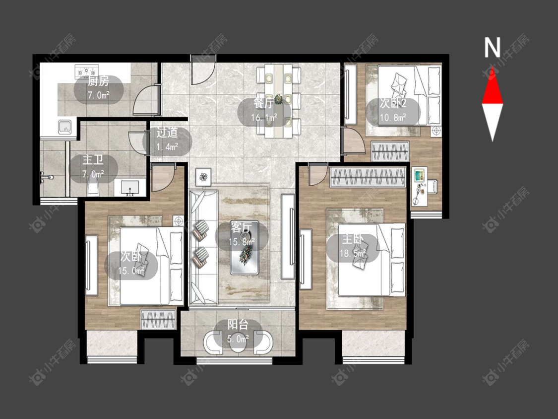 常州典雅花园在售二手房源户型图_小牛看房