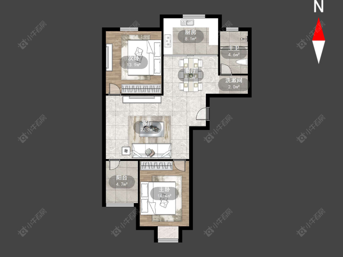 常州名桂坊在售二手房源户型图_小牛看房