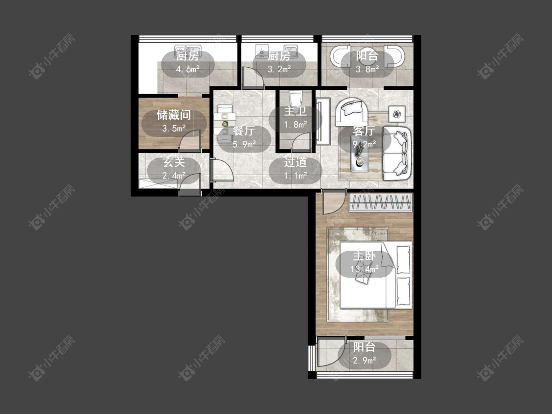 丹阳河滨新村（丹阳）在售二手房源户型图_小牛看房