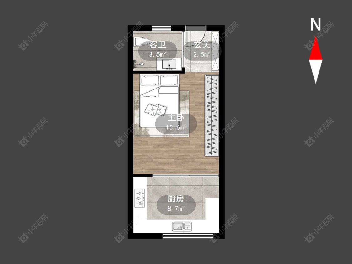 莱蒙城铂晶房源户型图 常州莱蒙城铂晶在售二手房源户型图_小牛看房