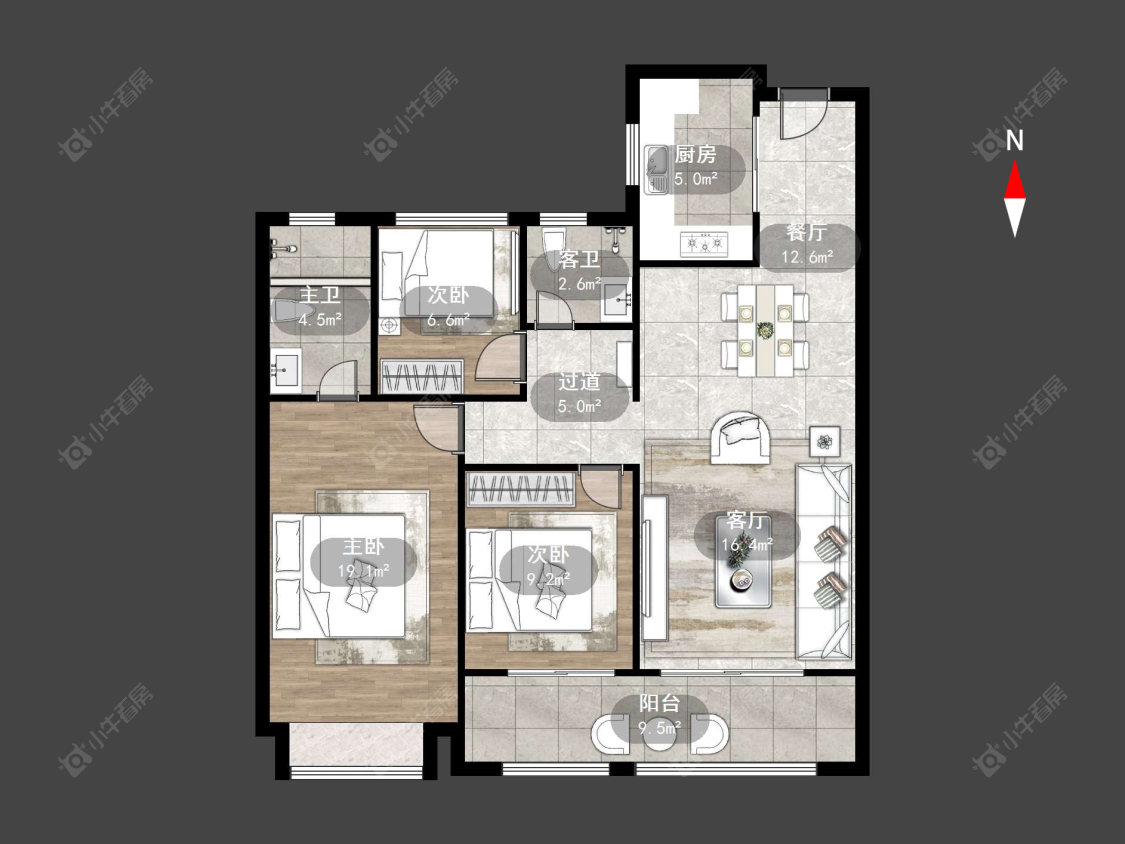 新城金郡(金坛)2区房源户型图 常州新城金郡(金坛)2区在售二手房源户型图_小牛看房