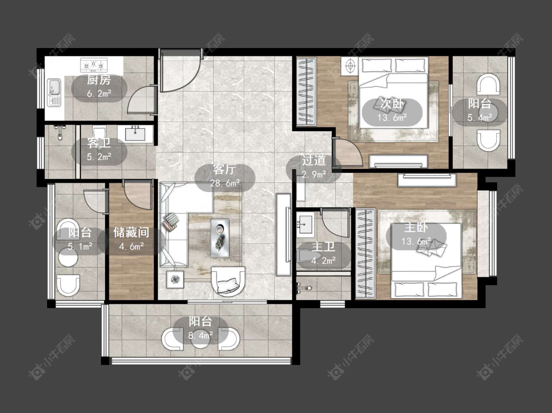 中海时代都会房源户型图 丹阳中海时代都会在售二手房源户型图_小牛看房