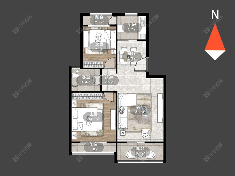 瑞和花园房源户型图 常州瑞和花园在售二手房源户型图_小牛看房