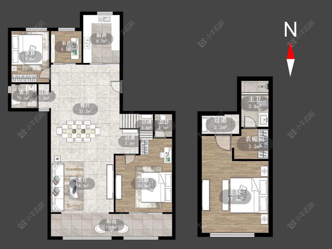 常州新城璞樾和山在售二手房源户型图_小牛看房