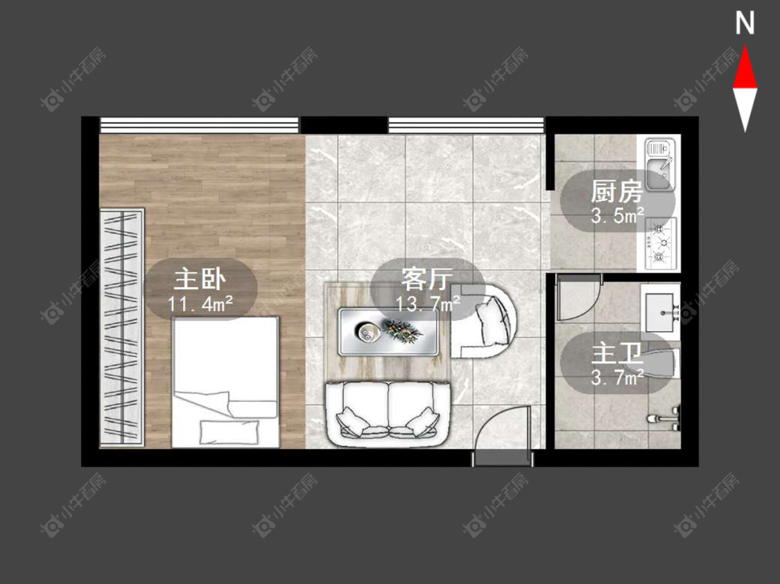 常州金色新城西区在售二手房房源户型图_小牛看房