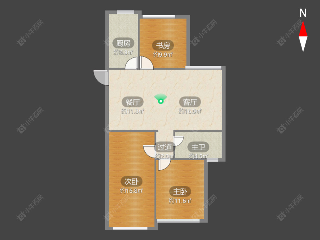 常州蓝山湖在售二手房源户型图_小牛看房