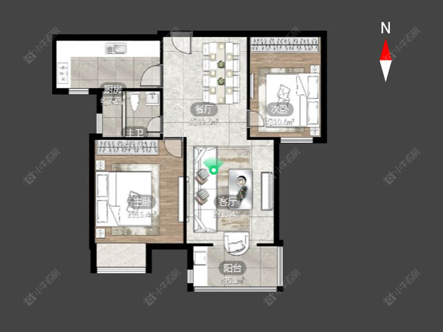 常州聚缘福地在售二手房源户型图_小牛看房