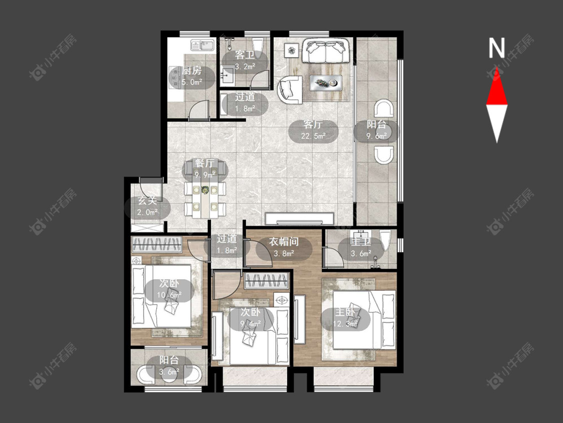 常州万科四季都会在售二手房源户型图_小牛看房