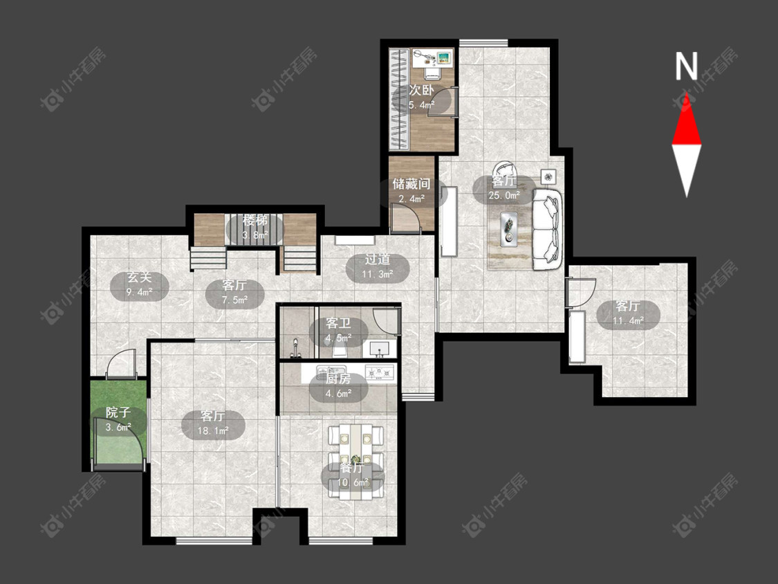 常州清水湾花园三期在售二手房源户型图_小牛看房