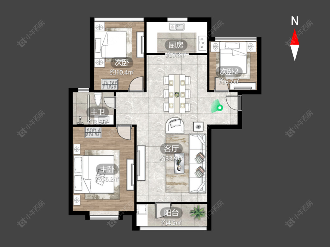 常州弘阳上城在售二手房源户型图_小牛看房