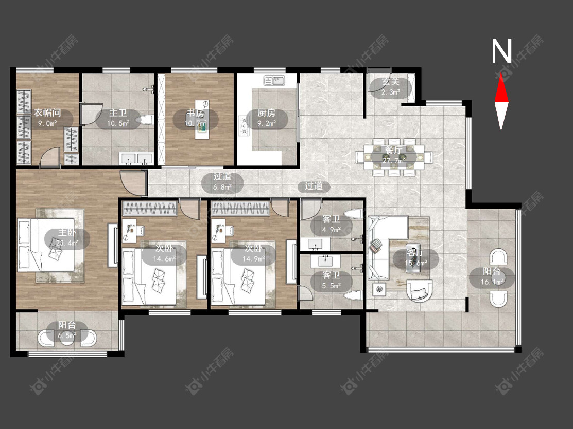 常州荣盛天翌在售二手房源户型图_小牛看房