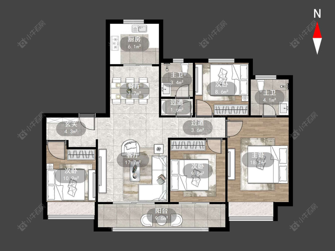 常州保利和光晨樾在售二手房源户型图_小牛看房
