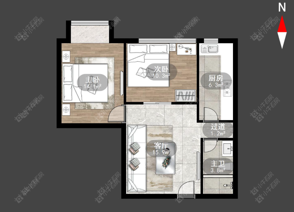 云庭公寓房源室内图 常州云庭公寓在租房源室内图_小牛看房