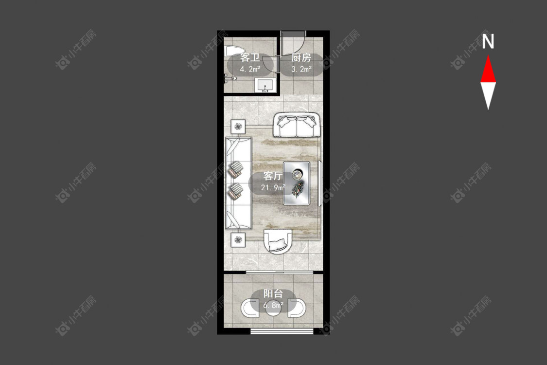 常州星河国际六区在售二手房源户型图_小牛看房