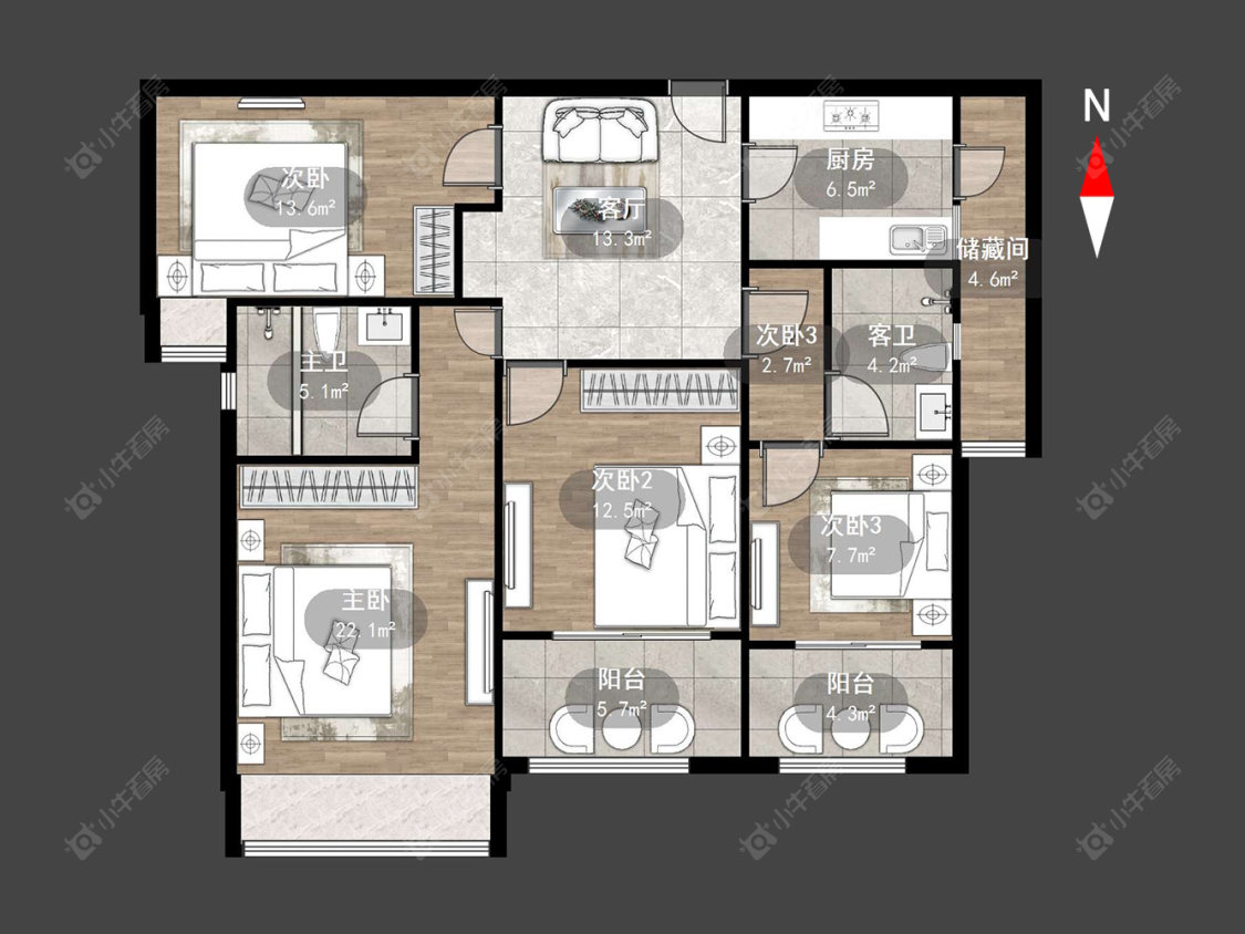 常州雅居乐星河湾在售二手房源户型图_小牛看房