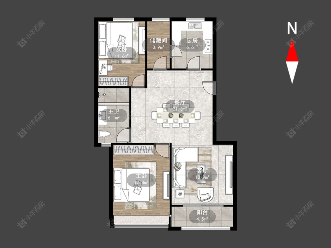 常州长宏公寓在售二手房源户型图_小牛看房