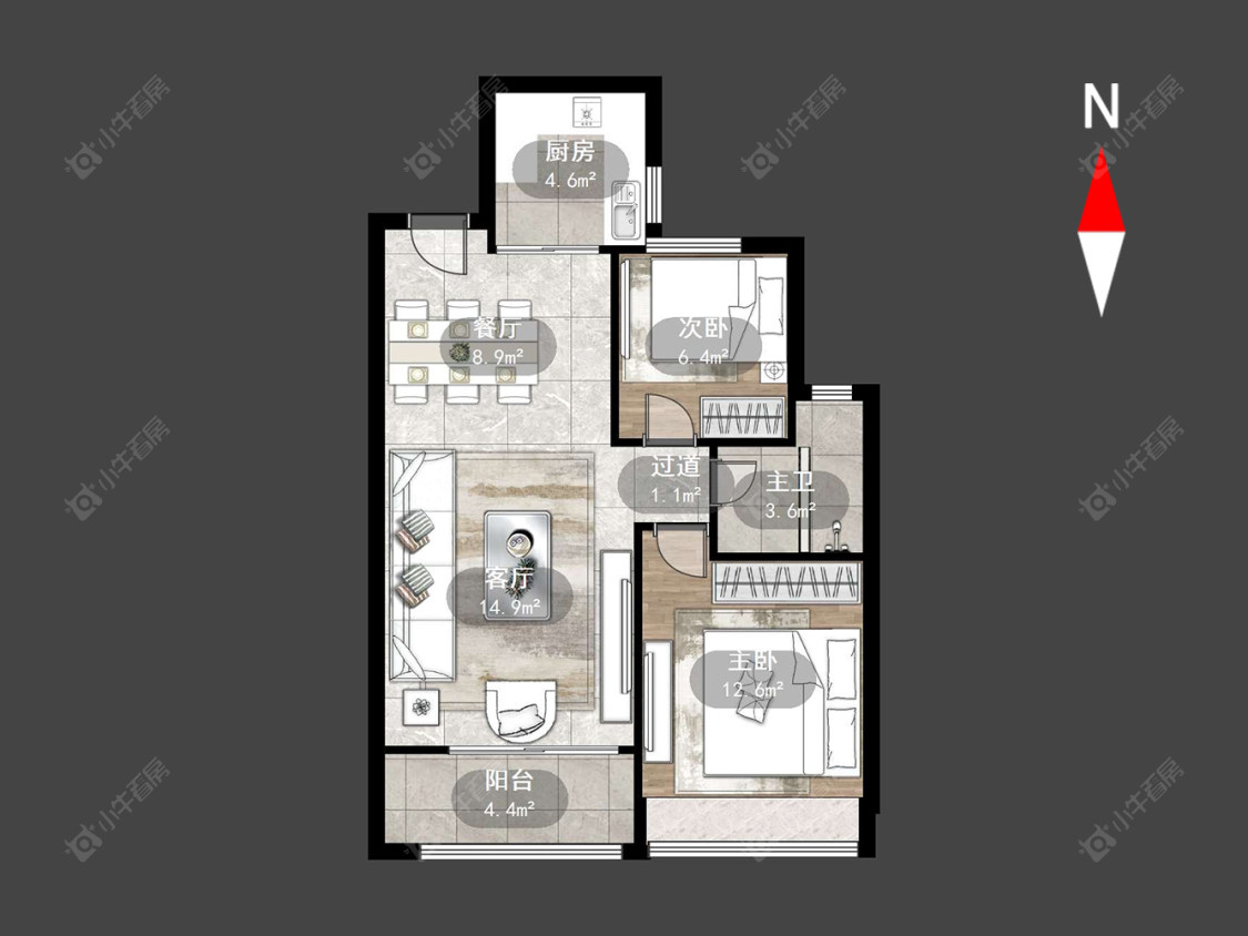三江公园房源户型图 常州三江公园在售二手房源户型图_小牛看房